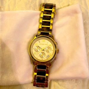 Michael Kors tortoise shell watch